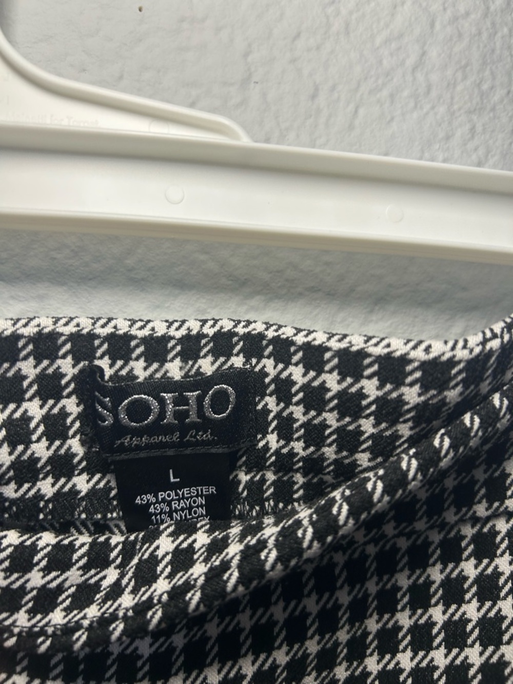 Soho Black and White stretchy pants